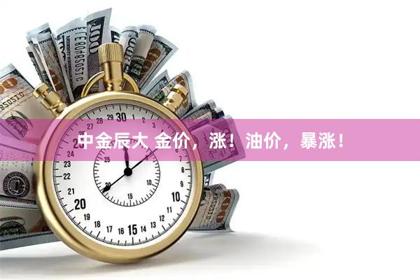 中金辰大 金价,涨!油价,暴涨!