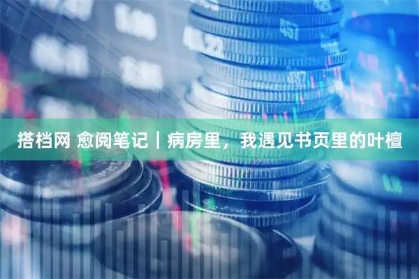 搭档网 愈阅笔记｜病房里，我遇见书页里的叶檀