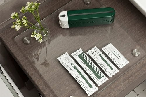 可持续便利设施套件产品设计,减少了酒店的塑料垃圾